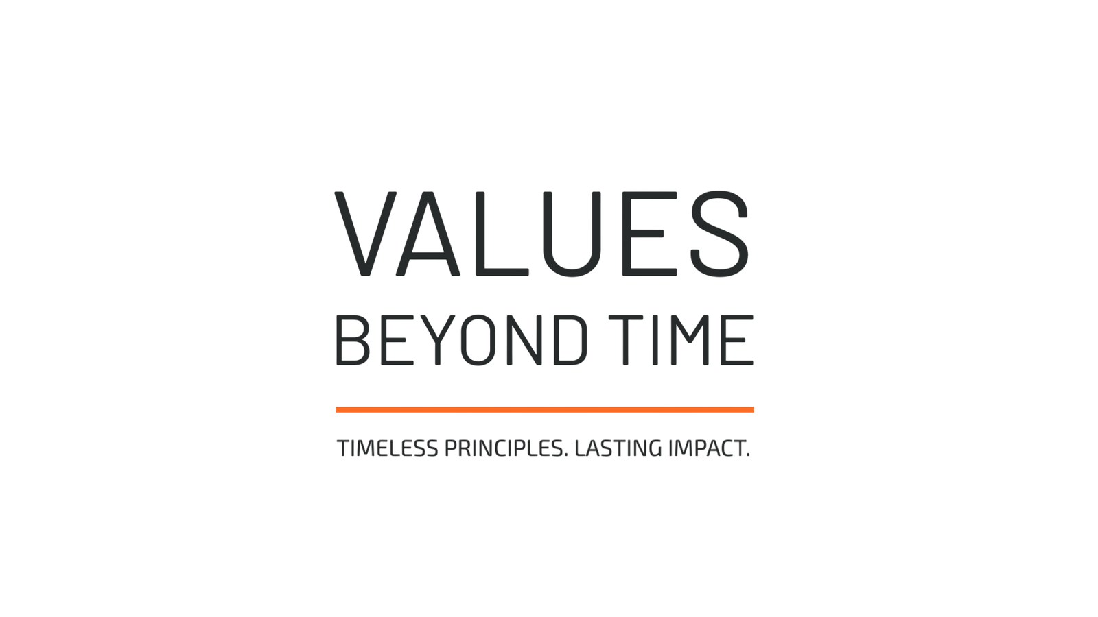 Values Beyond Time