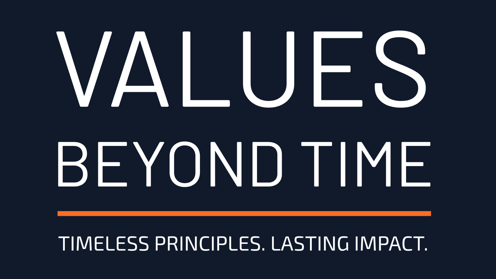 Values Beyond Time